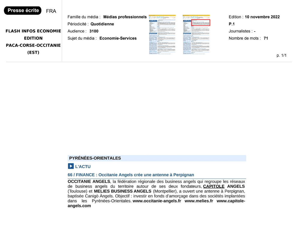 2022-11-10-FLASH INFOS ECONOMIE EDITION PACA-CORSE-OCCITANIE