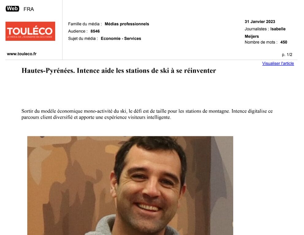 2023-01-31-www.touleco.fr-31 janvier 2023-Hautes-Pyrénées. Intence aide les stations de ski à se réinventer