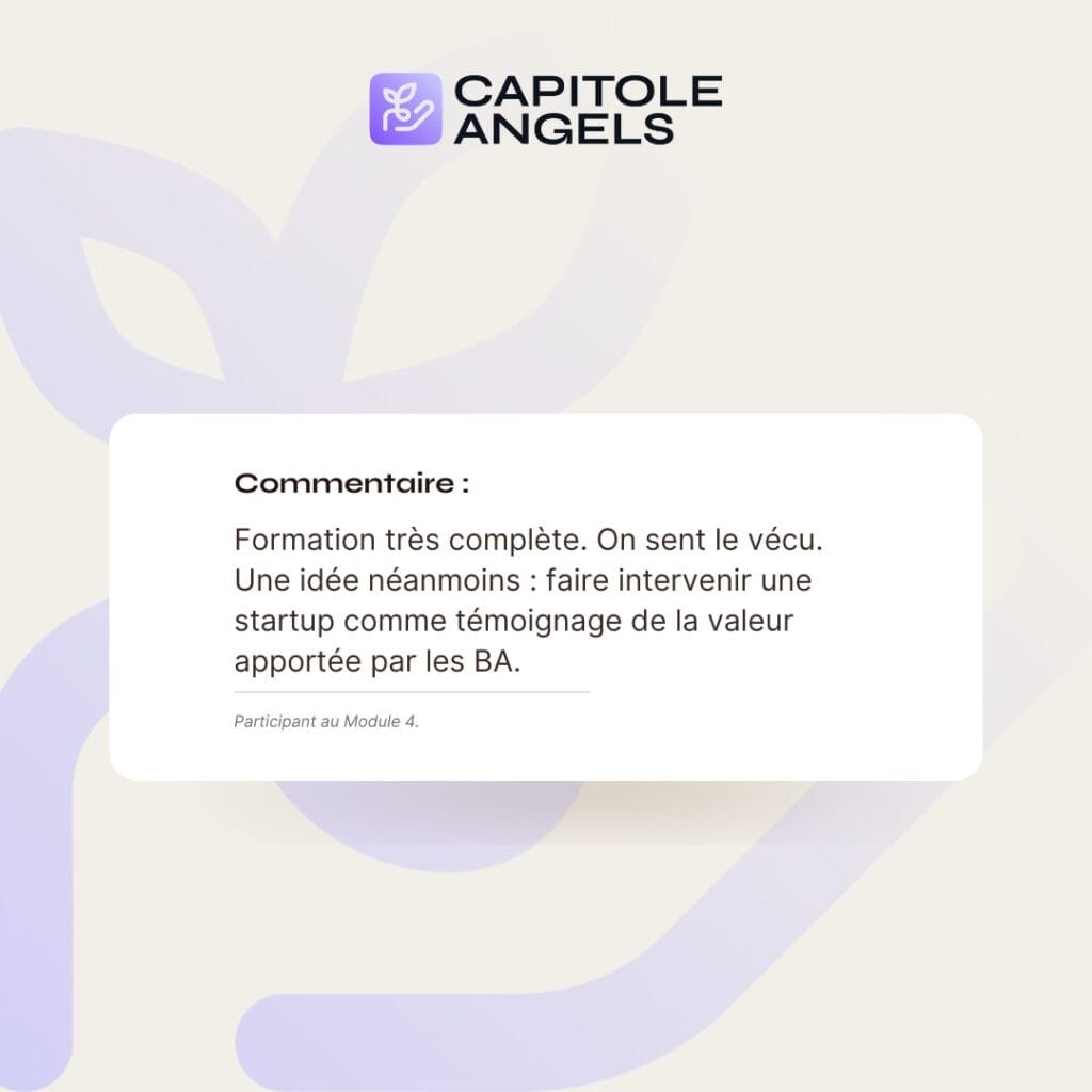 retour formation accompagnement post investissement