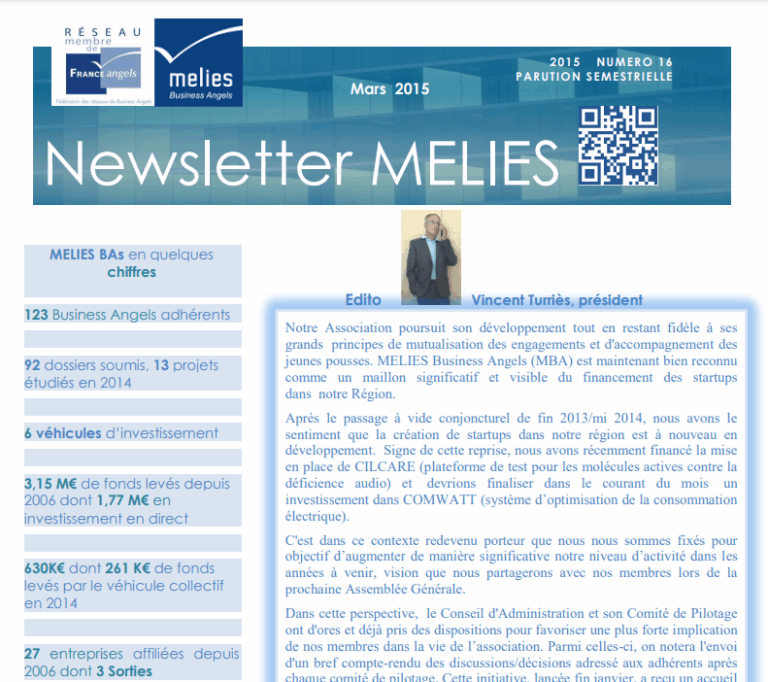 newsletter Mars 2015 MELIES