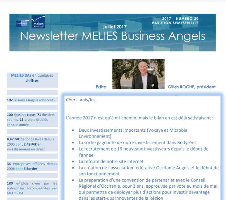 newsletter juillet 2017 MELIES